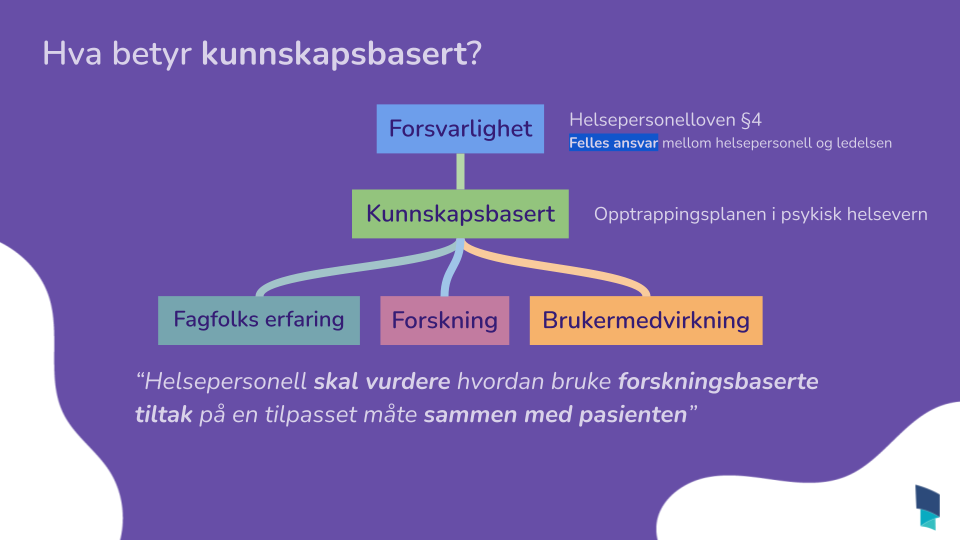 Hva betyr kunnskapsbasert?
